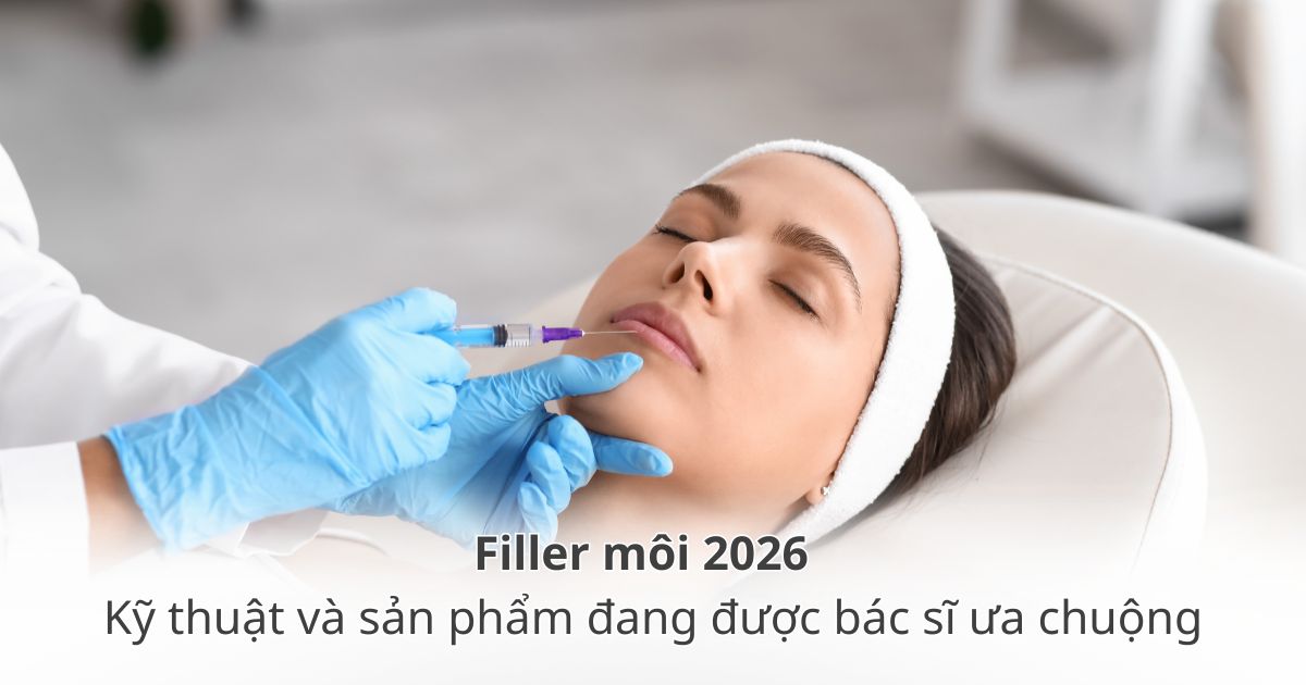Kỹ thuật và sản phẩm tiêm filler môi đang được ưa chuộng