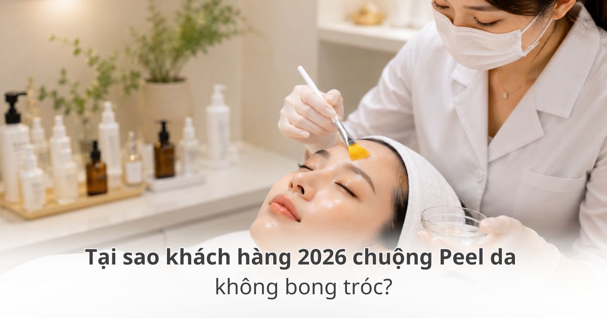 Khách hàng chuộng peel da không bong tróc