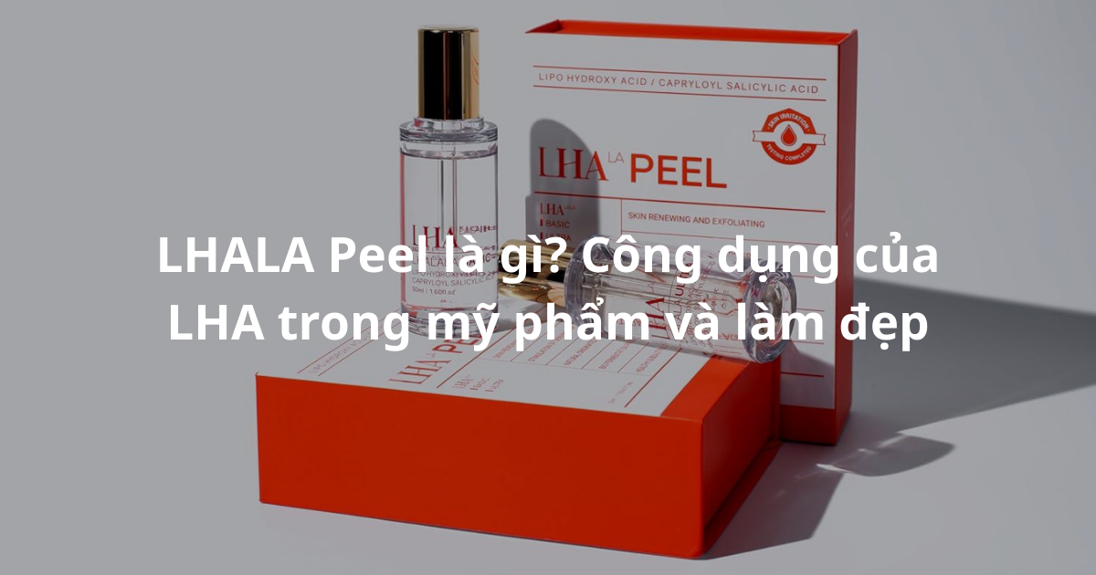 Hình ảnh bộ sản phẩm LHALA Peel công nghệ peel da thế hệ 4 chính hãng