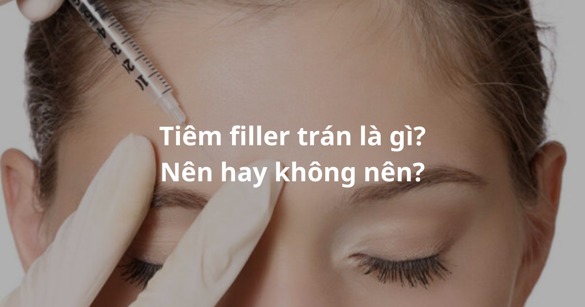 Hình ảnh tiêm filler vùng trán trước và sau khi thực hiện