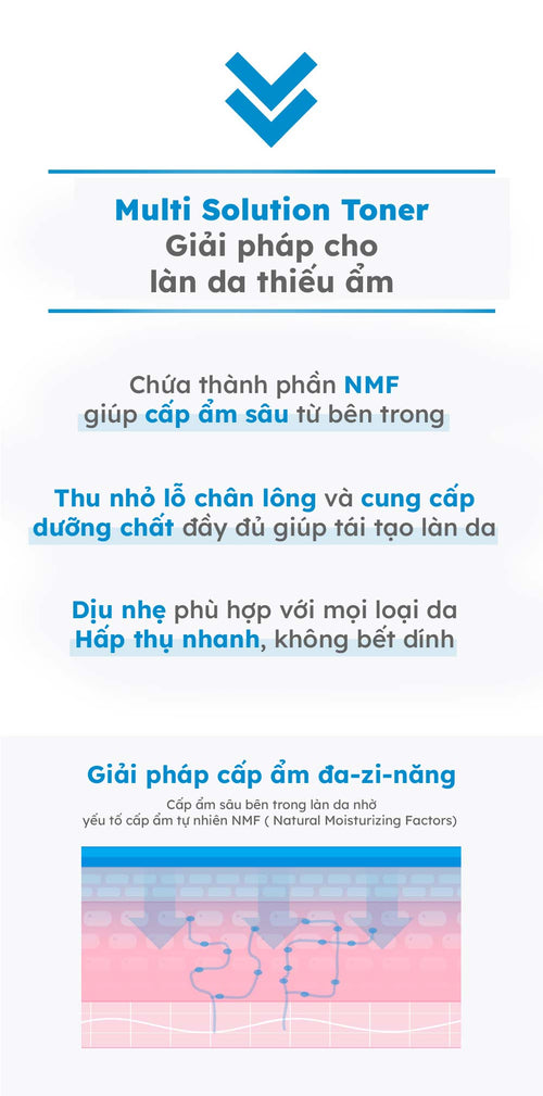 Nước cân bằng da, cấp ẩm CELLABEL MULTI SOLUTION TONER 150ml