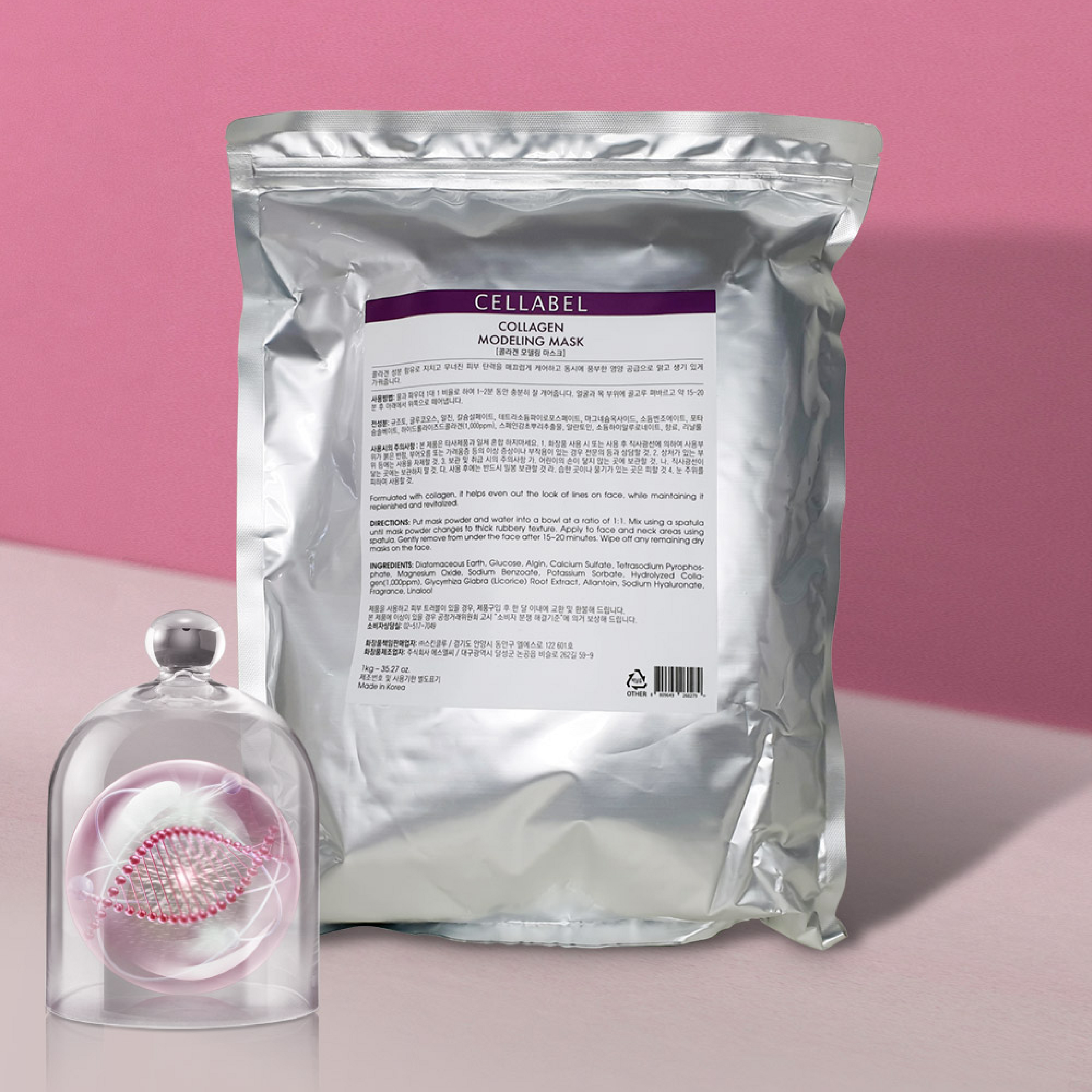 Túi mặt nạ bột chống lão hóa CELLABEL Collagen Modeling Mask 