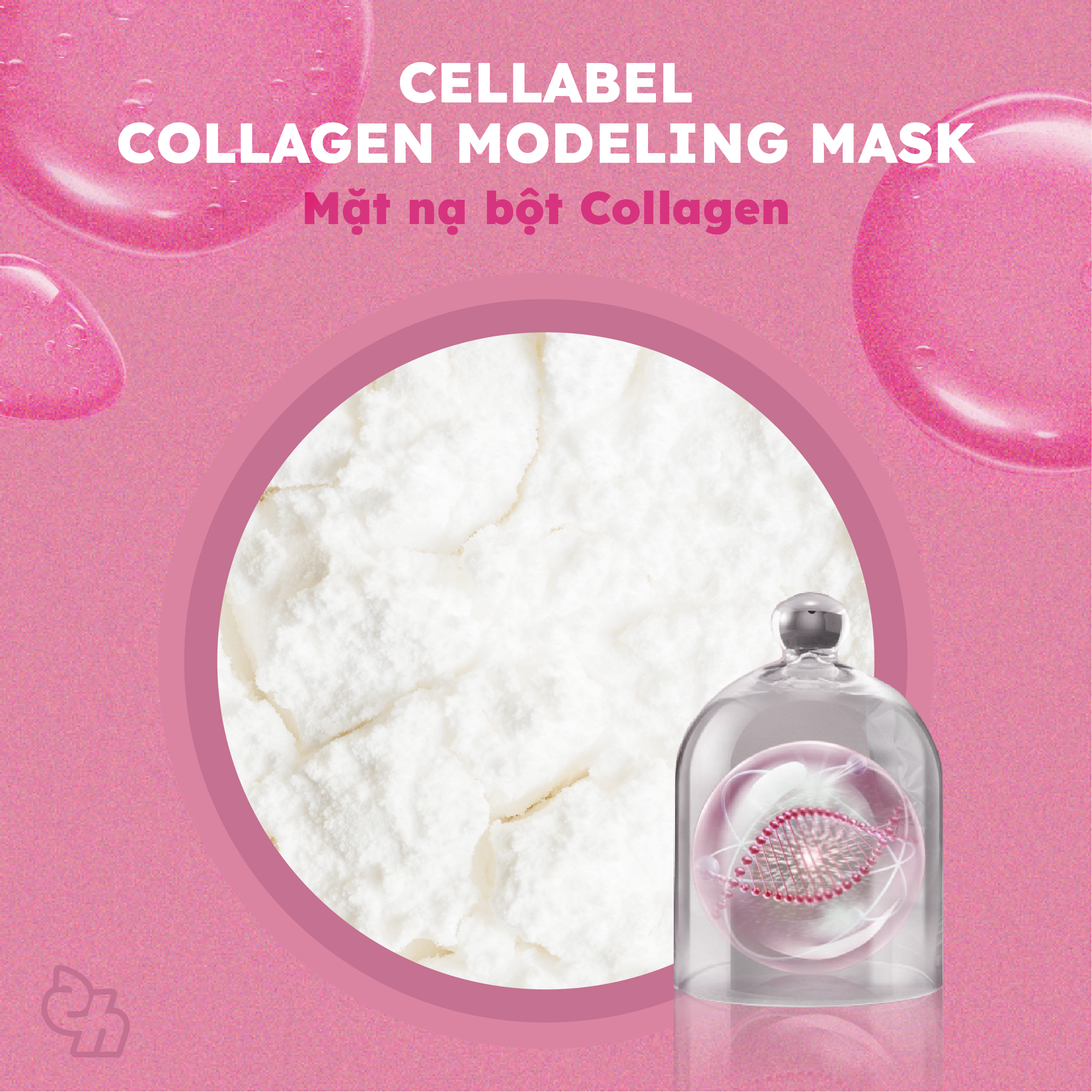 Mặt nạ bột chống lão hóa CELLABEL Collagen Modeling Mask chính hãng Hàn Quốc