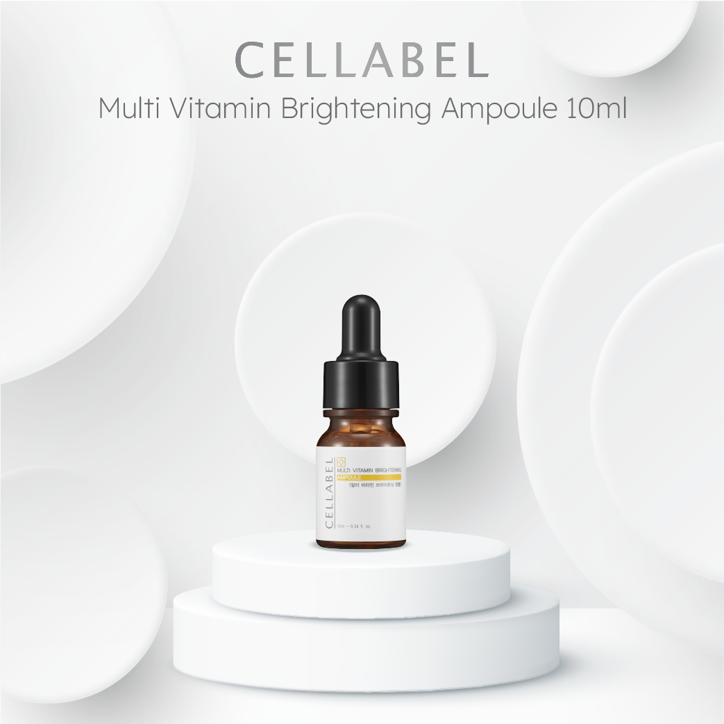 Tinh chất sáng da CELLABEL Multi Vitamin Brightening Ampoule 10ml bộ 5 lọ chính hãng