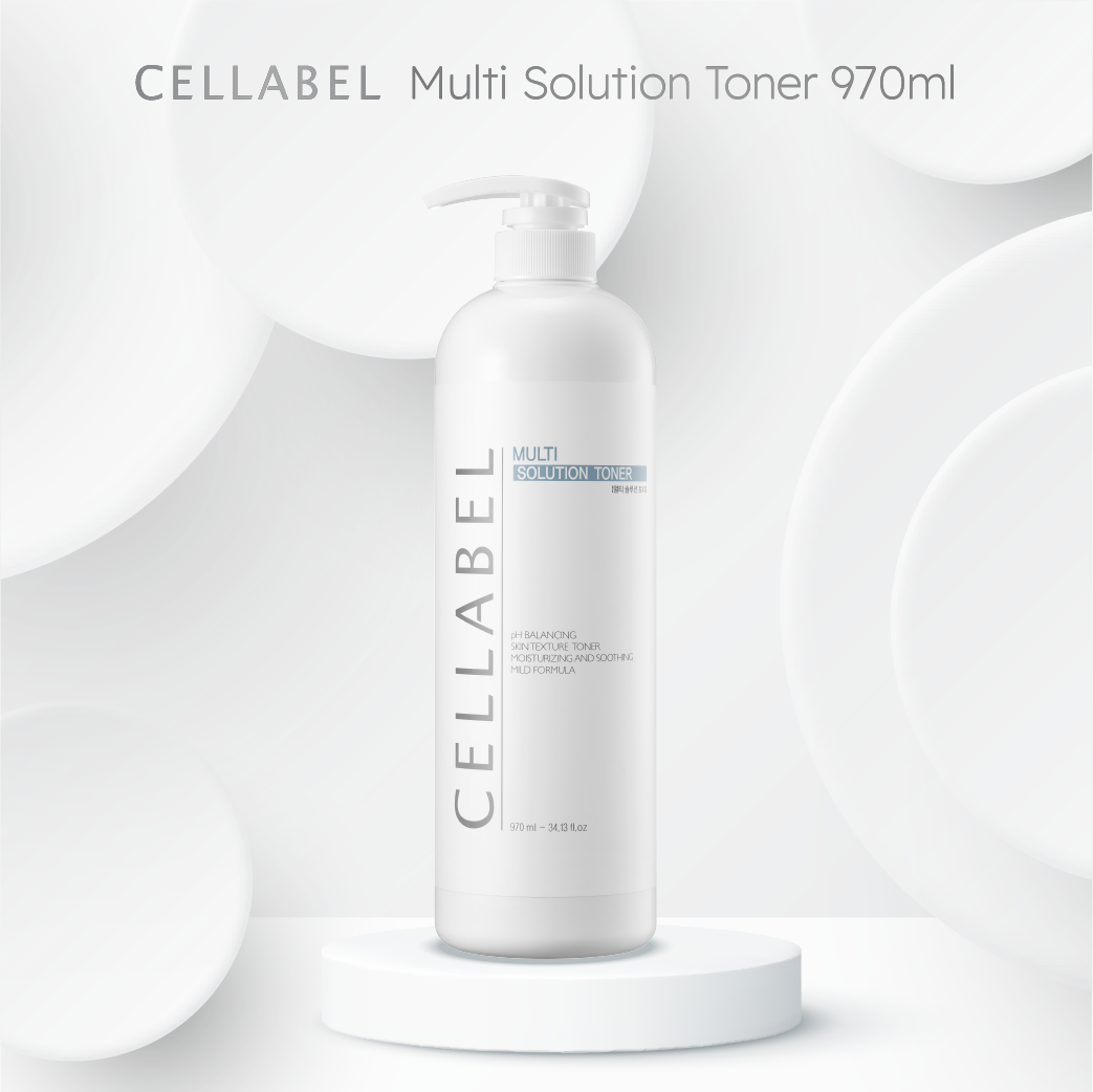 Nước cân bằng da cấp ẩm CELLABEL Multi Solution Toner 970ml size spa chính hãng