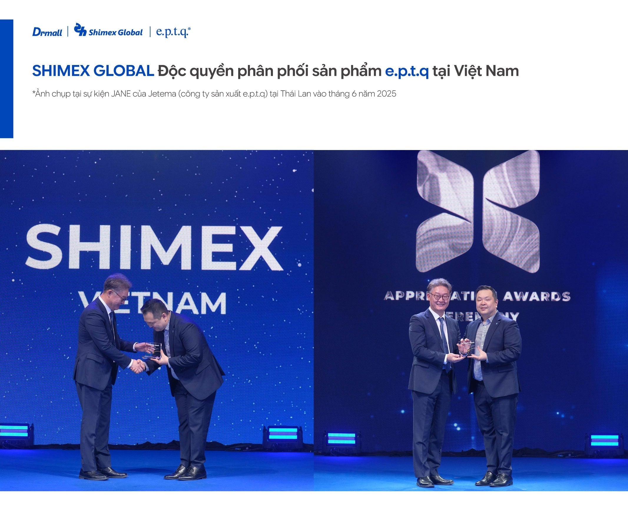 Shimex Global độc quyền phân phối sản phẩm e.p.t.q tại Việt Nam