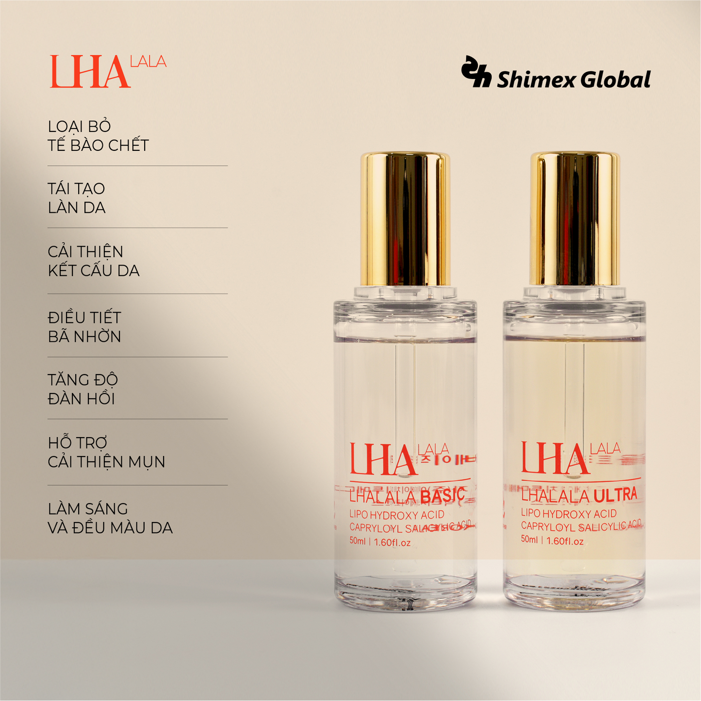 Bộ peel da LHALA Peel Set (Basic + Ultra)
