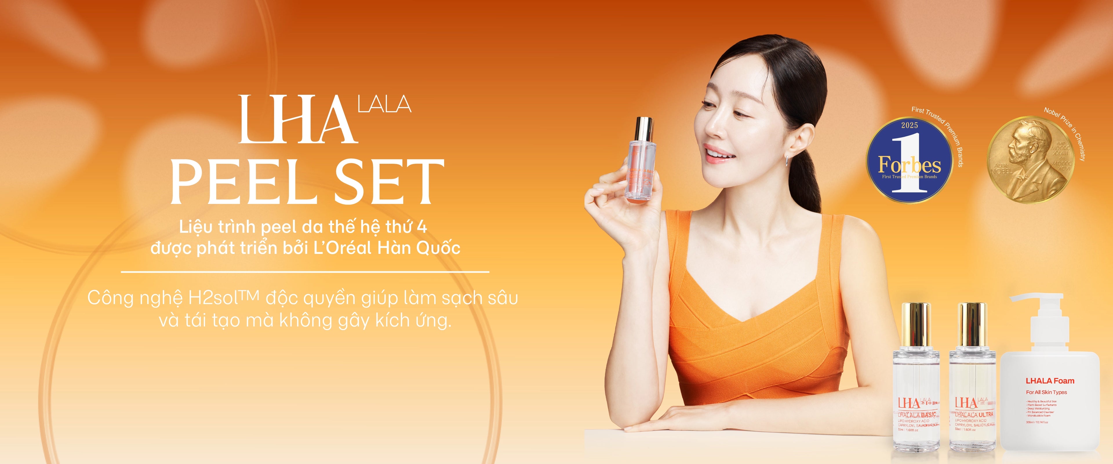 Banner LHALA Peel công nghệ peel da thế hệ 4 chính hãng tại Drmall
