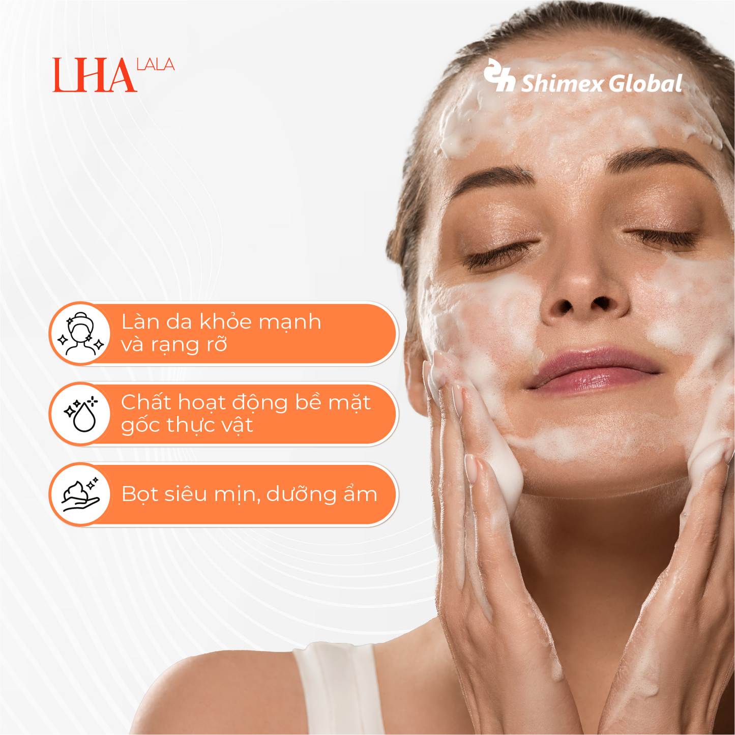 Sữa rửa mặt tạo bọt LHALA Micro O2 Bubble Foam Cleanser