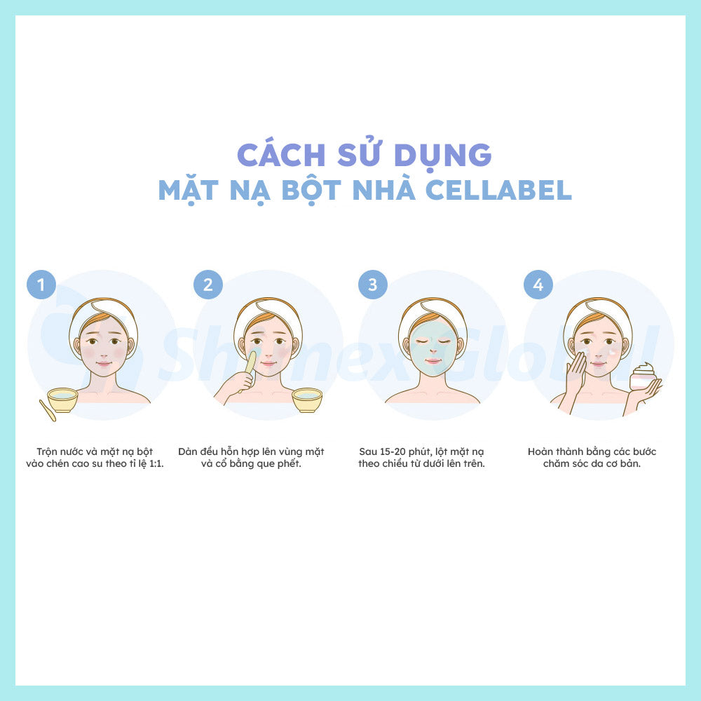 Mặt nạ bột làm dịu da Cellabel Cool Modeling Mask